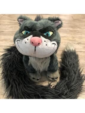 Disney Parks Cinderella Lucifer Cat Kitty Long Tail Boa Plush